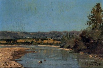 Las orillas del Durance en Puivert paisaje Paul Camille Guigou Paisaje Pinturas al óleo